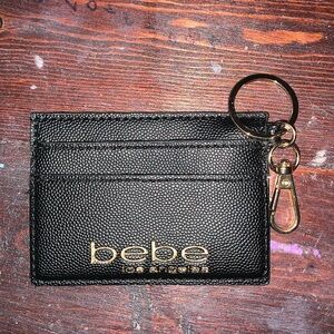 Bebe Card Holder With Keychain Attachment